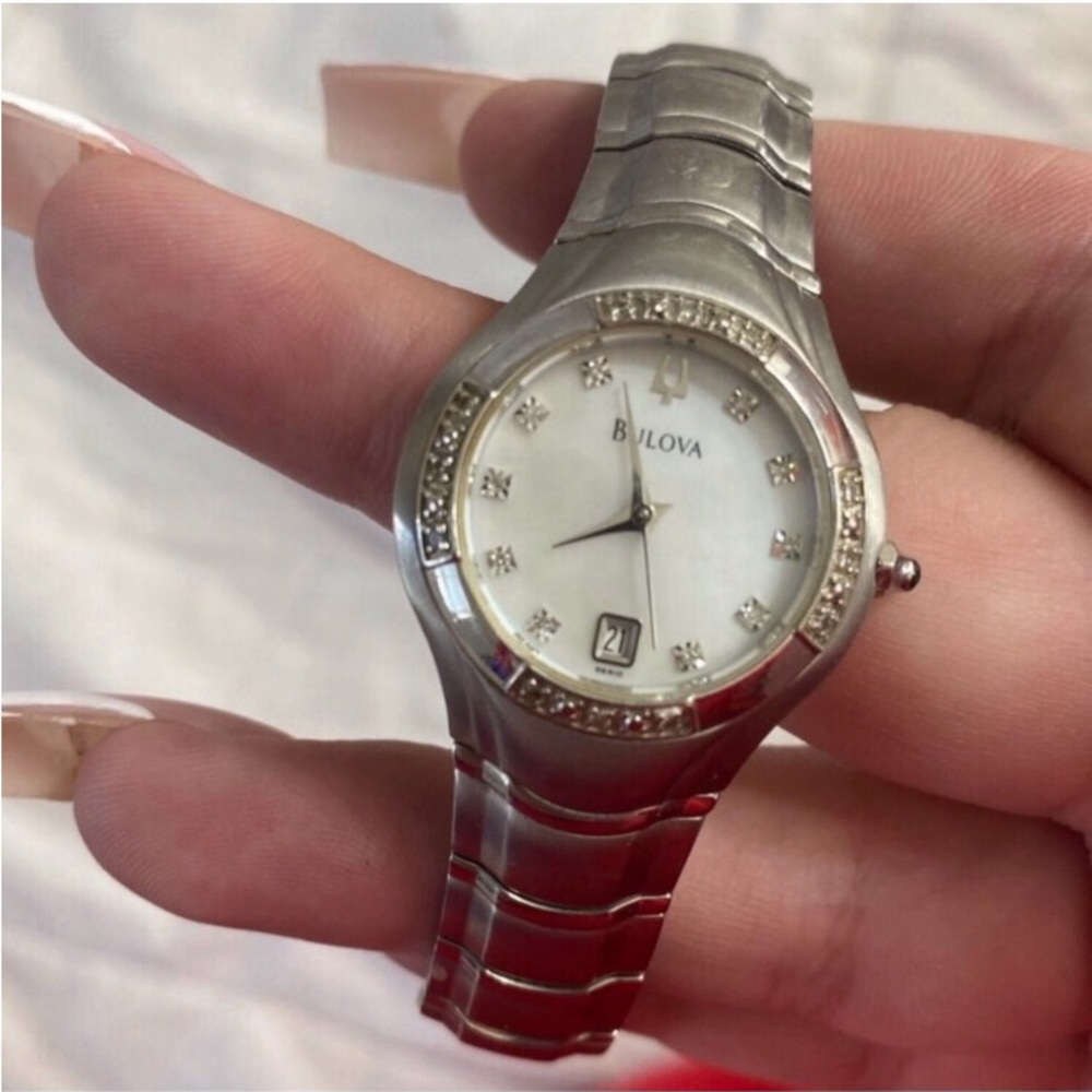 SALE rare diamond bulova watch
